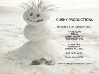 Flyer 11-1-01link to Cushy gigs
