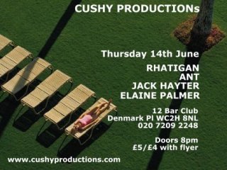 Flyer 14-6-01link to Cushy gigs